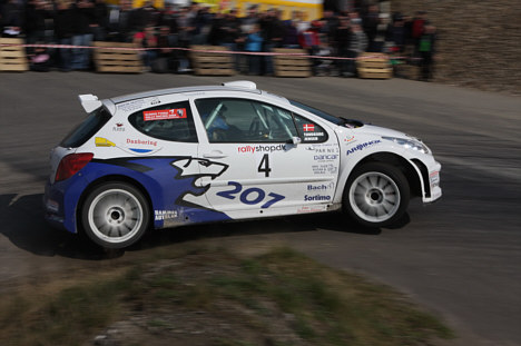 Christian Jensen blev slået af nordmanden Pål Try i finalen ved Designa Rally GP i Kongensbro.